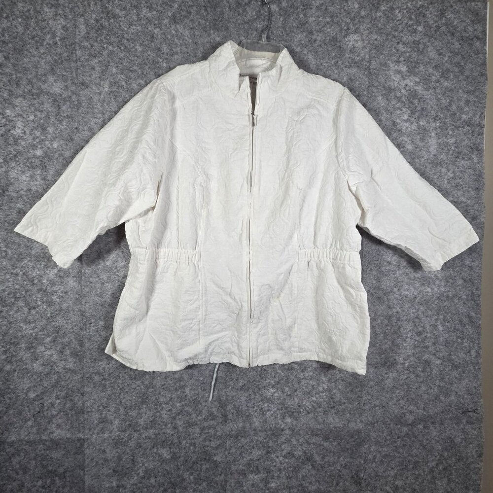 Breckinridge Jacket Full Zip Lightweight  Women's Size 2X 3/4 Sleeve Casual
